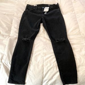 GAP NWT Jeans, Resolution / True Skinny / High Rise Stretch / Black - Sz 14 / 32